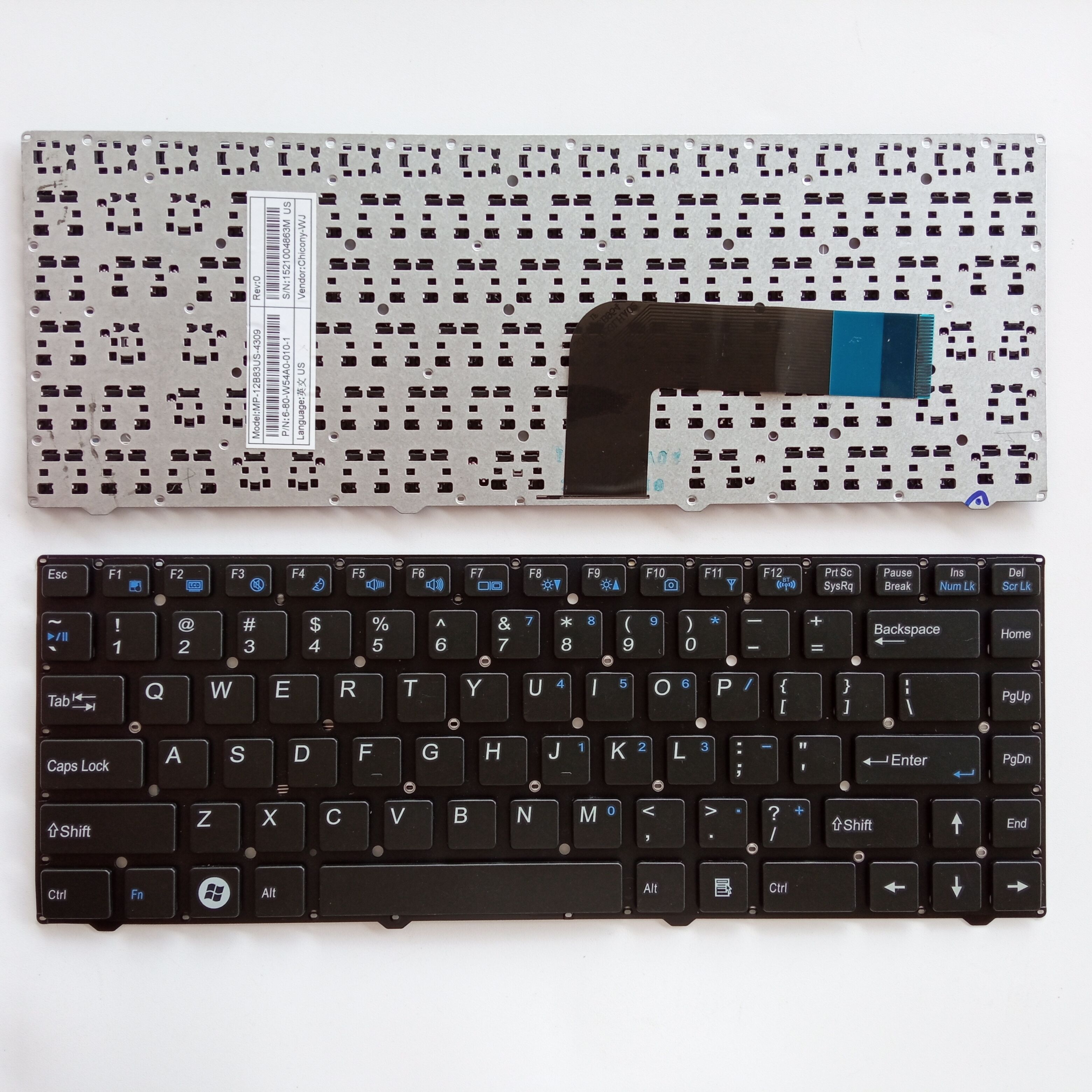 Picture of New Replacement Laptop Keyboard For CLEVO W740 BLACK US Layout
